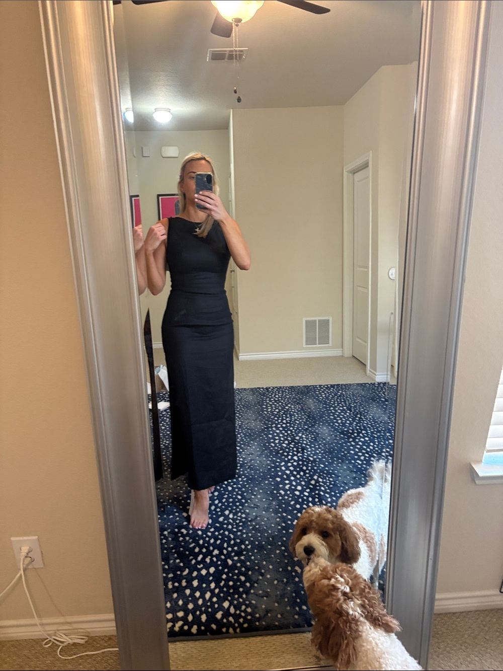 Reformation Alix Linen Dress Black - Size 4 - Picture 3 of 4